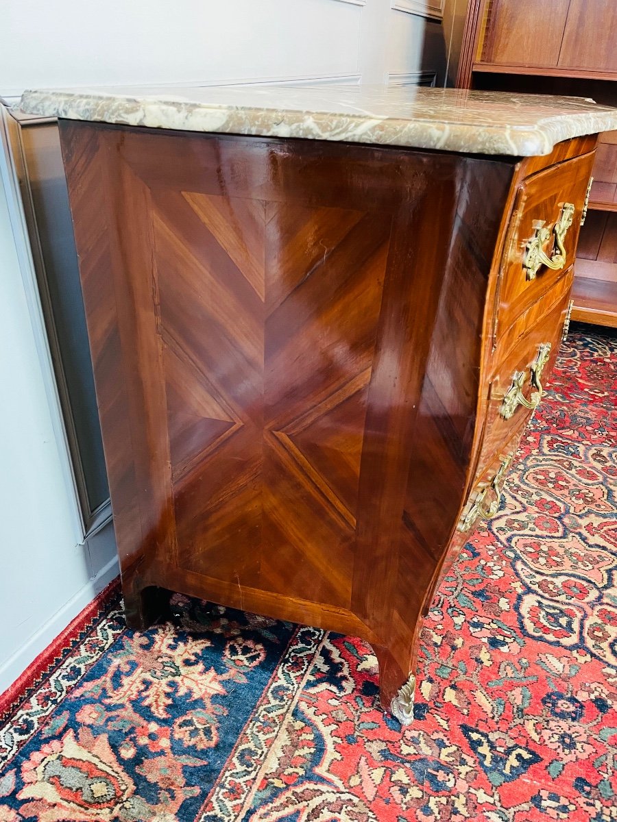 Louis XV Commode In Marquetry.-photo-8