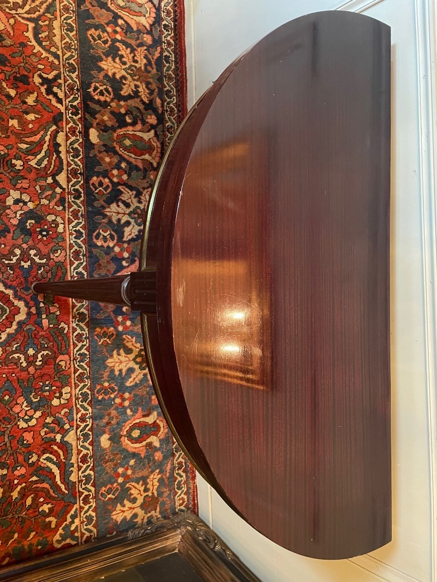 Louis XVI Style Half Moon Table-photo-3