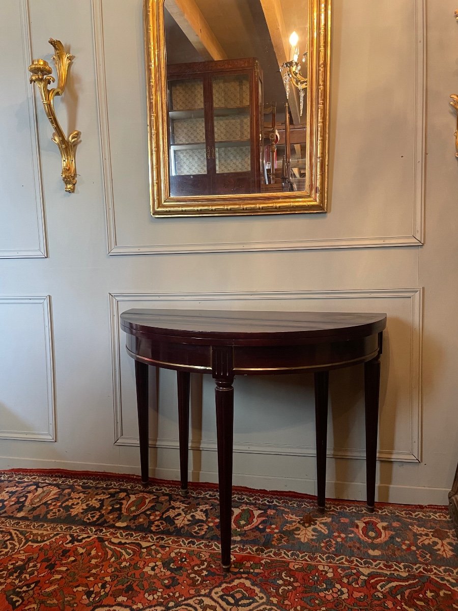 Table Demi-Lune De Style Louis XVI 