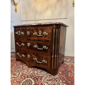 18th Century Commode In Marquetry.