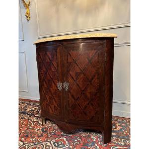 18th Century Corner In Marquetry.