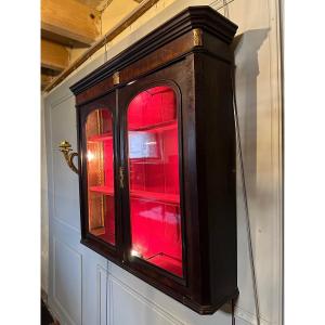 Bibus / Display Case From Napoleon III Period In Mahogany.