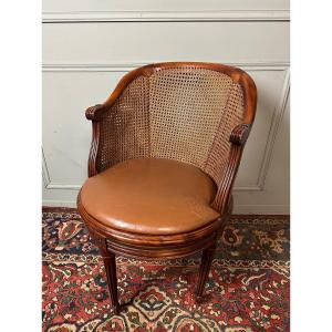 Fauteuil De Bureau Tournant , De Style Louis XVI. 