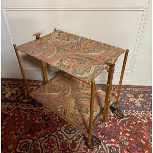 TEXTABLE Table roulante et pliante. 