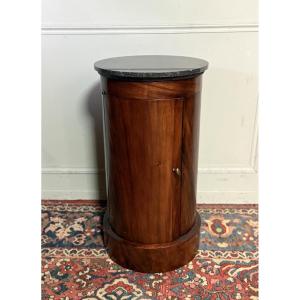 Empire Period "somno" Bedside Table In Mahogany. 