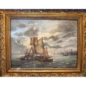 Marine Hollandaise d'époque fin XIX  ème. 