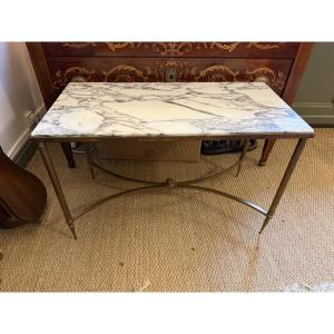 Brass And Marble Coffee Table