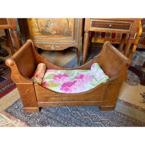 Small Bed For A Cat Or Dog, Dating From The 19th Century.