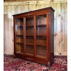 Empire-style Mahogany Bookcase. 