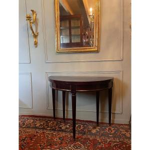 Louis XVI Style Half Moon Table