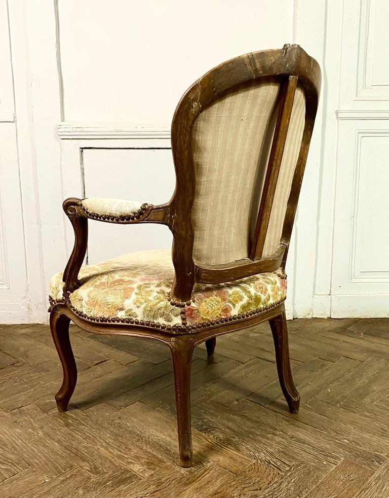 Blanchard - Pair Of Louis XV Period Cabriolet Armchairs - Stamped - 18th-photo-4
