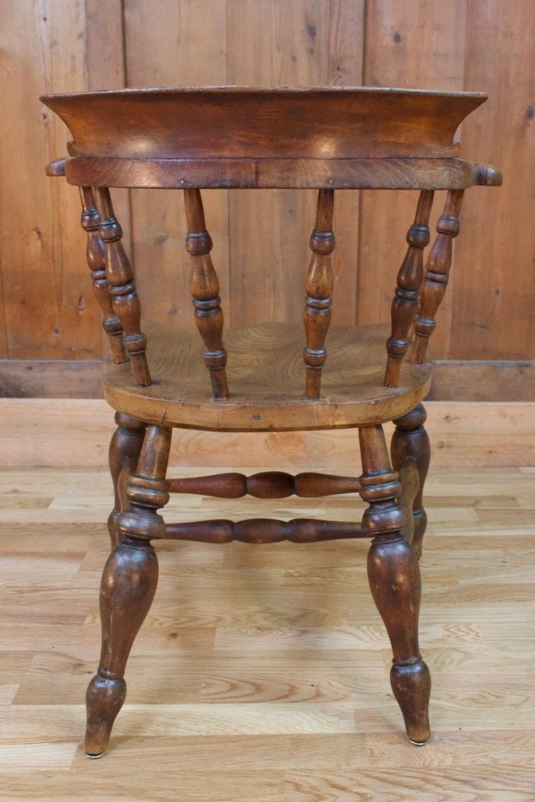 Victorian Captain's Chair - 19th Century England-photo-1