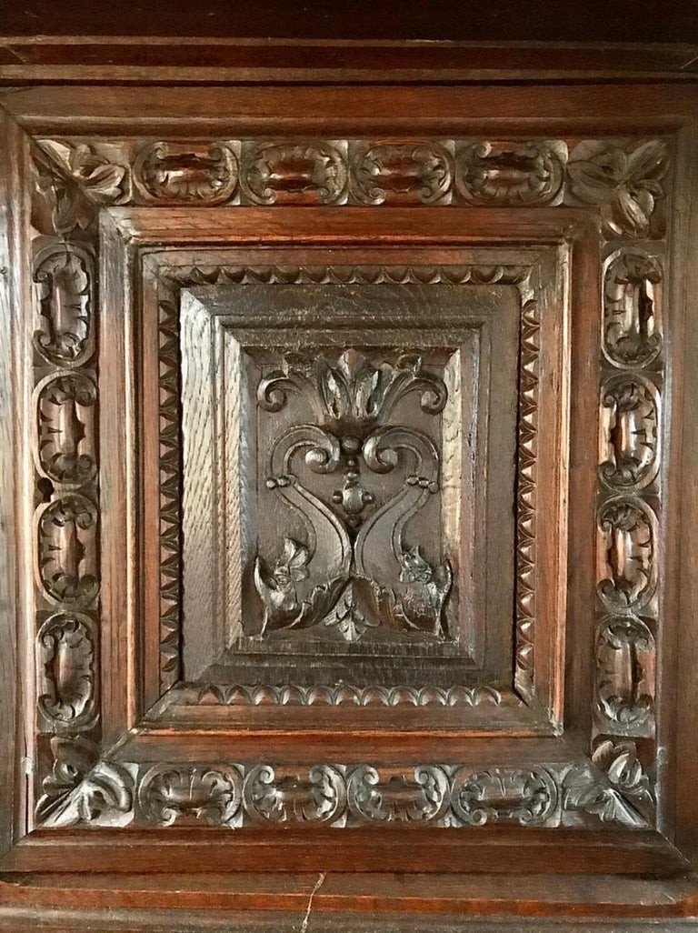 Buffet-crédence Cabinet Deux Corps Renaissance 16ème Siècle France-photo-3