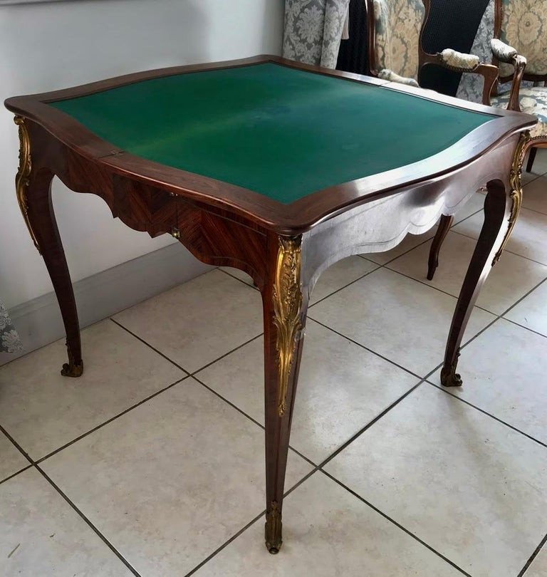 Console Transforming Into A Louis XV Style Games Table - 19th Century - France-photo-4