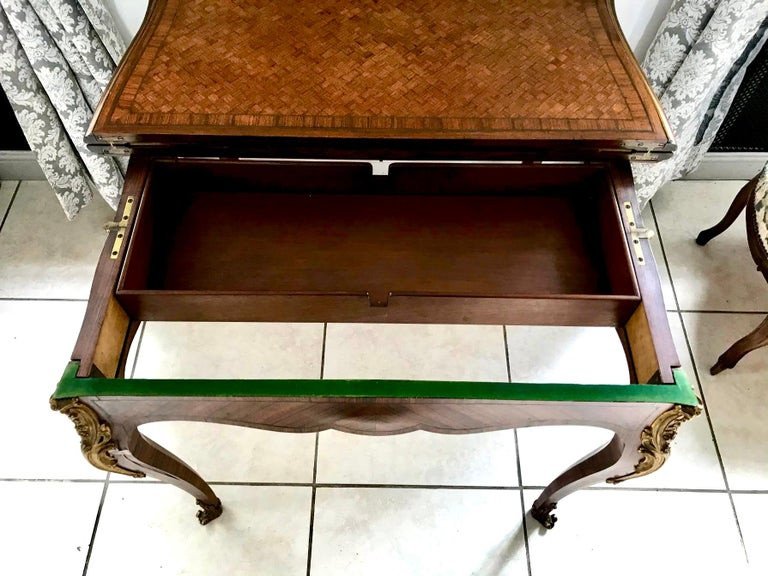 Console Transforming Into A Louis XV Style Games Table - 19th Century - France-photo-2