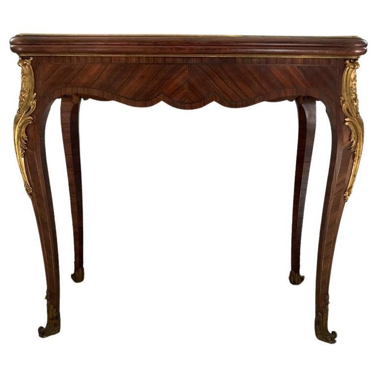 Console Transforming Into A Louis XV Style Games Table - 19th Century - France