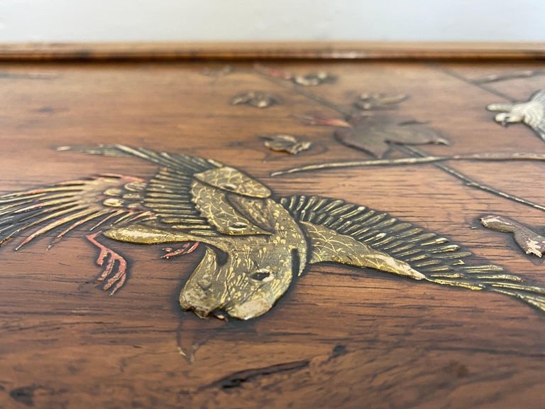 Bailly Théroux - Japanese-inspired Lacquered Side Table - Late 19th Century-photo-1