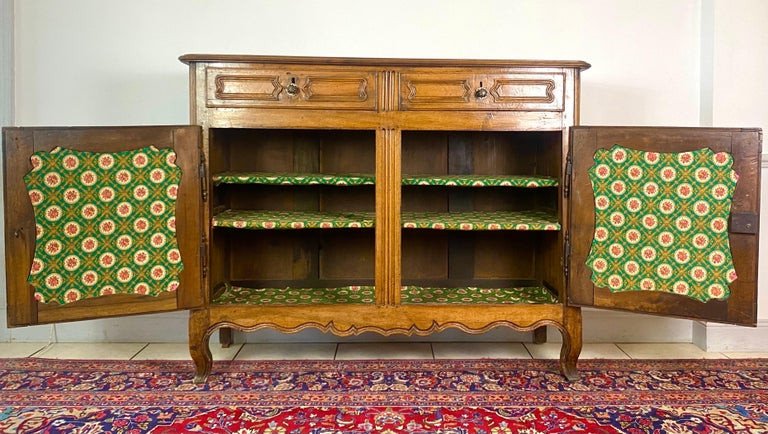 French Provençal Walnut Buffet - Louis XV Period - 18th Century - France-photo-2