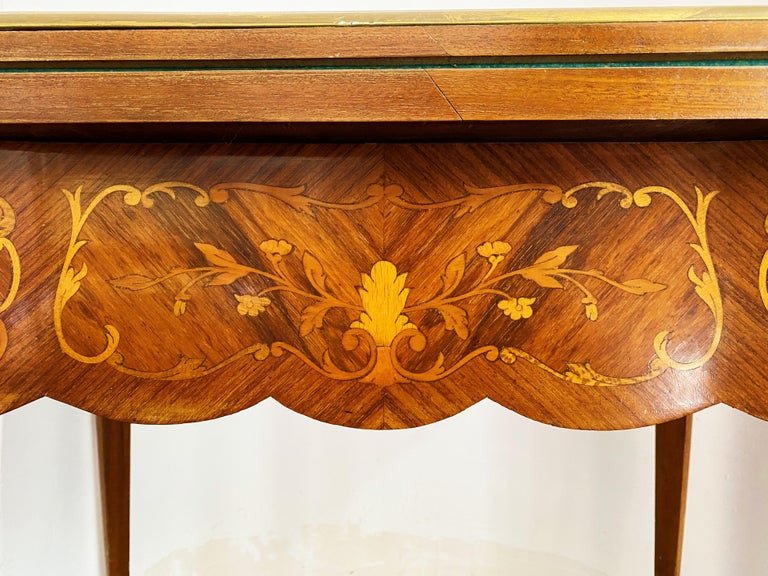 Table à Jeux Epoque Napoléon III - Style Louis XV - 19ème Siècle - France-photo-2