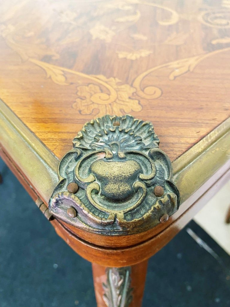 Table à Jeux Epoque Napoléon III - Style Louis XV - 19ème Siècle - France-photo-4