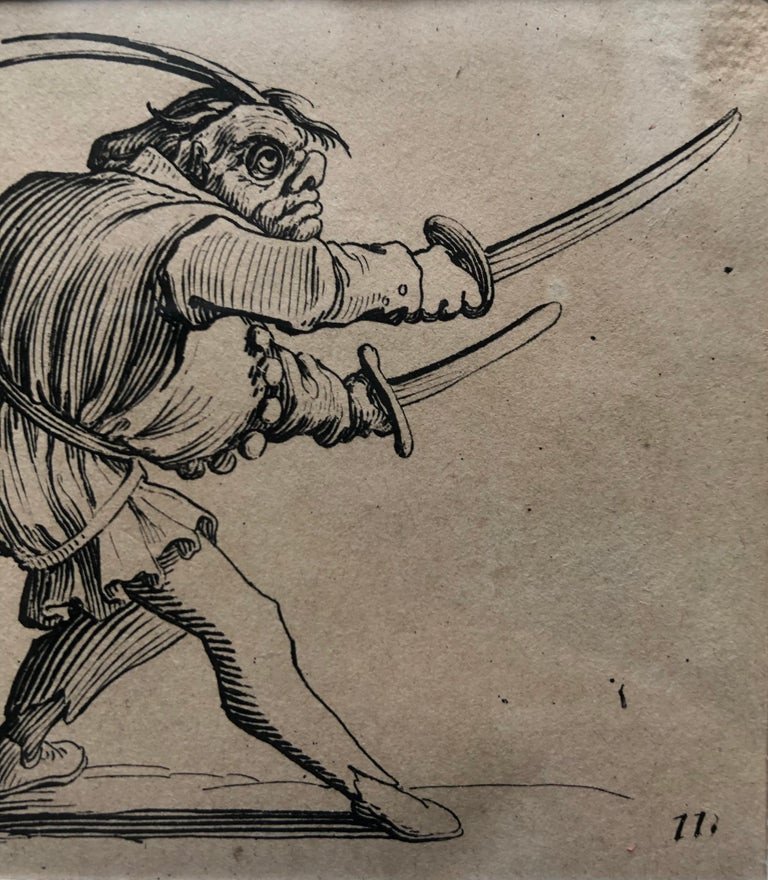 Jacques Callot - Ensemble De 2 Gravures : "gobbi" - 17ème Siècle - France-photo-2