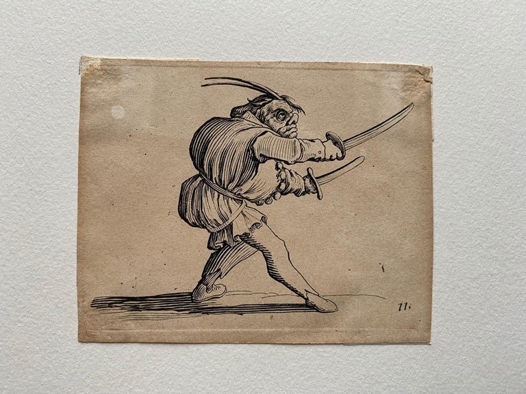 Jacques Callot - Ensemble De 2 Gravures : "gobbi" - 17ème Siècle - France-photo-4