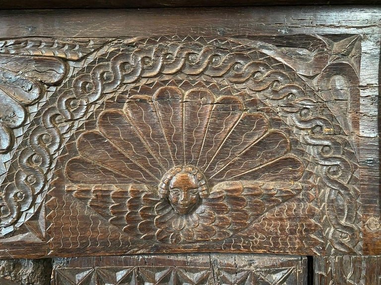 Large Richly Carved Sideboard / Sideboard - Renaissance - Early 17th Century - France-photo-1