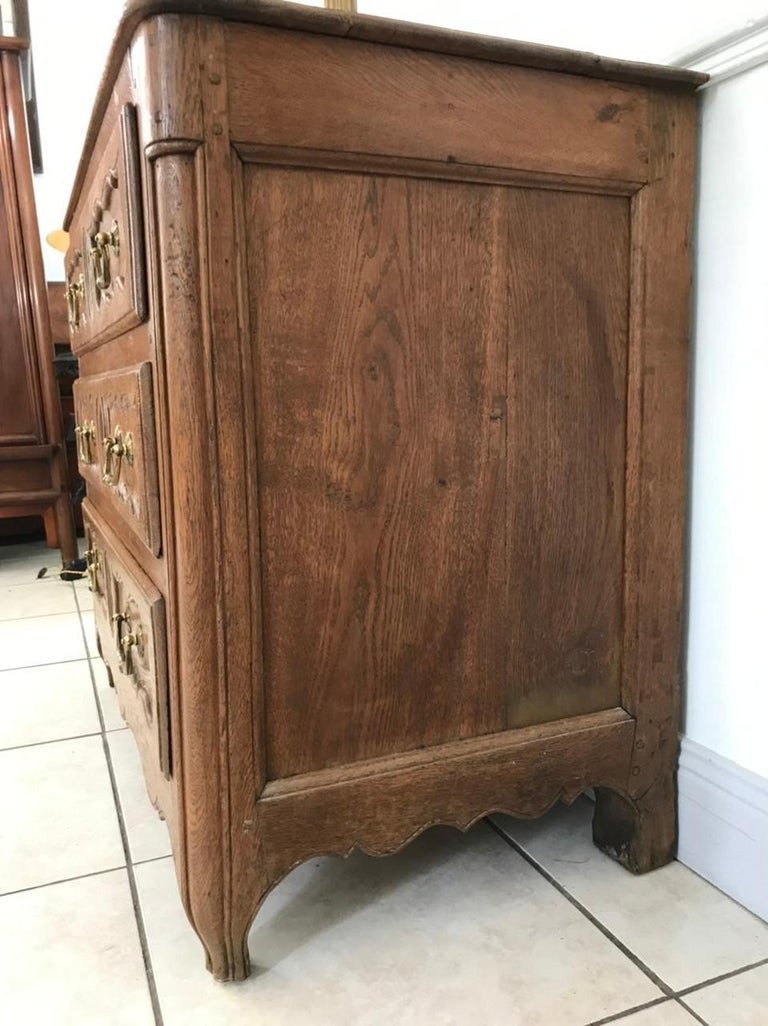 Louis XV Commode In Light Oak From The 18th Century-photo-5