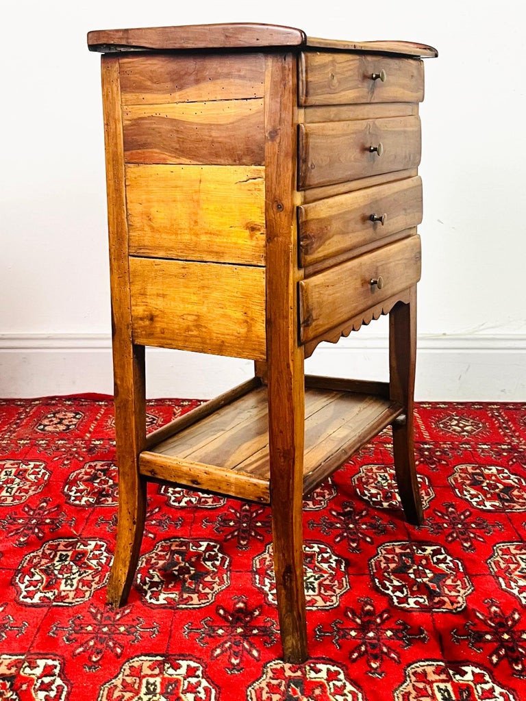 Chiffonnier /  Table De Chevet De Style Transition Louis XV / Louis XVI - France -photo-5