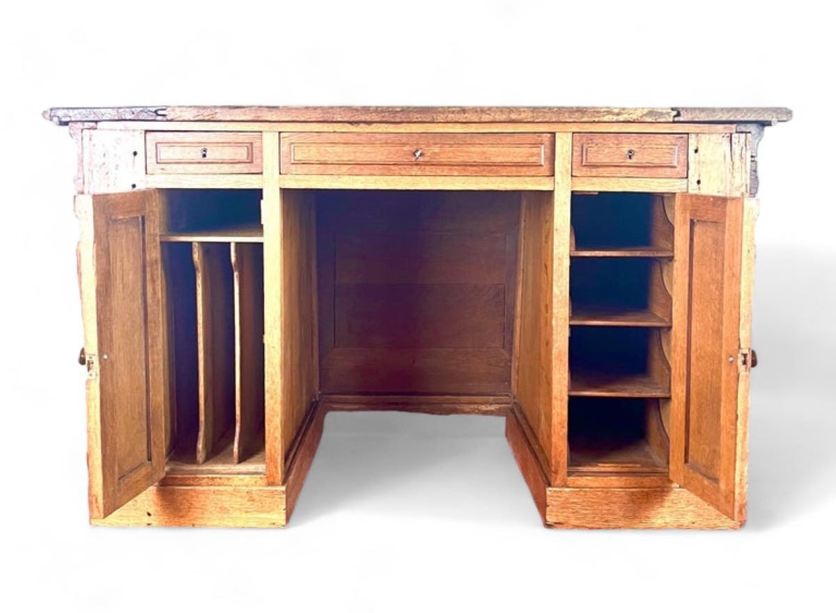 Bureau Coffre  Henri IV / Renaissance En Bois Sculpté 17ème - France-photo-3