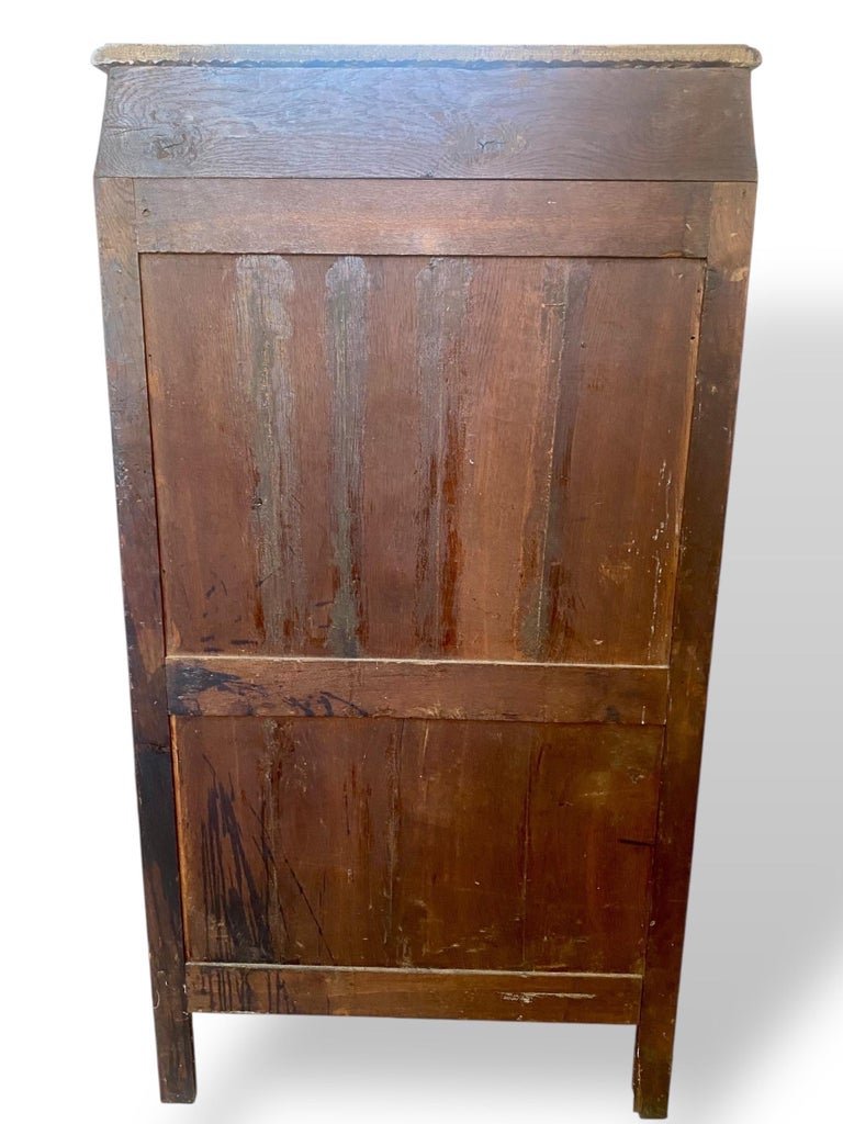 Louis XV Period Marquetry Secretary From The Mid-18th Century-photo-1