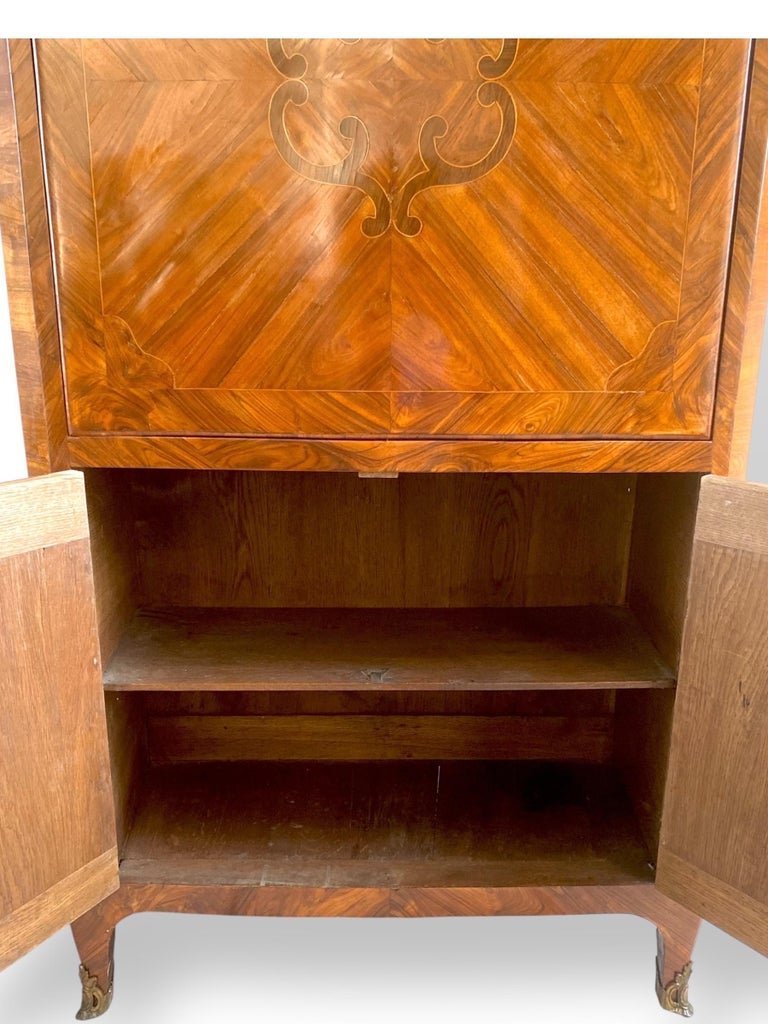 Louis XV Period Marquetry Secretary From The Mid-18th Century-photo-5