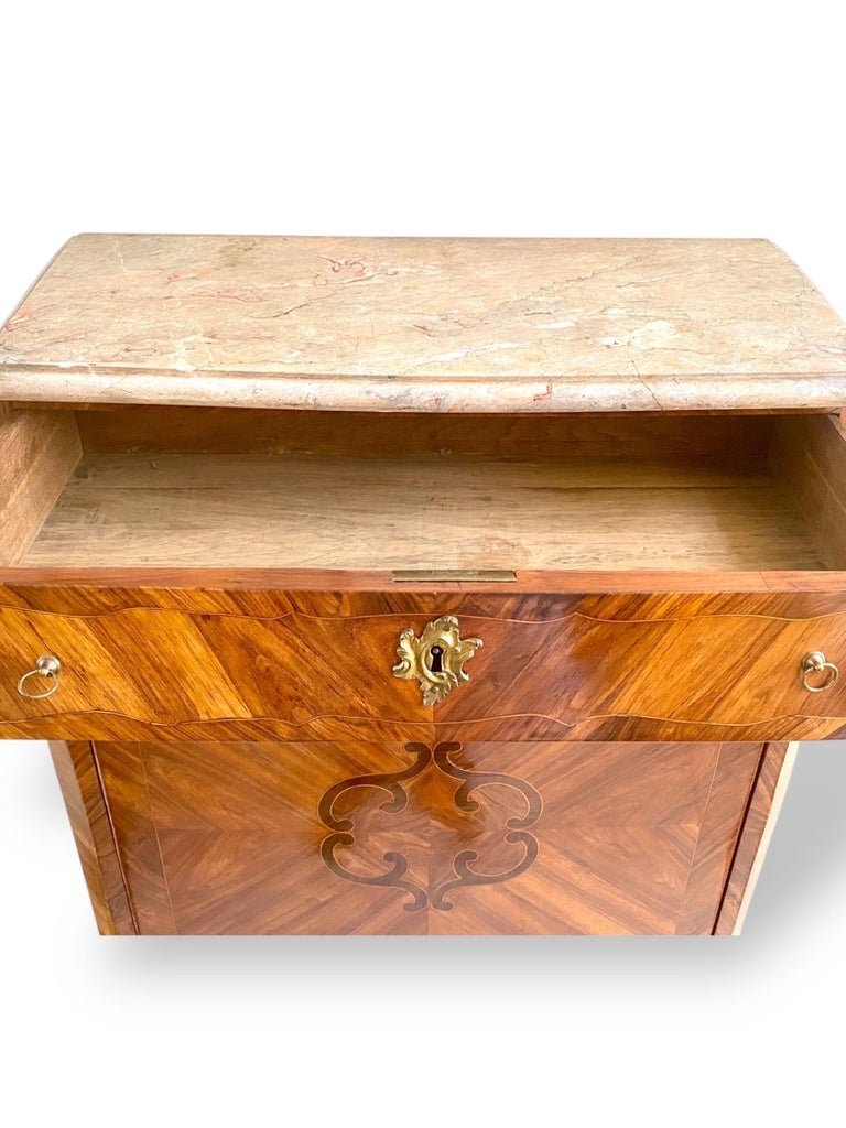 Louis XV Period Marquetry Secretary From The Mid-18th Century-photo-6