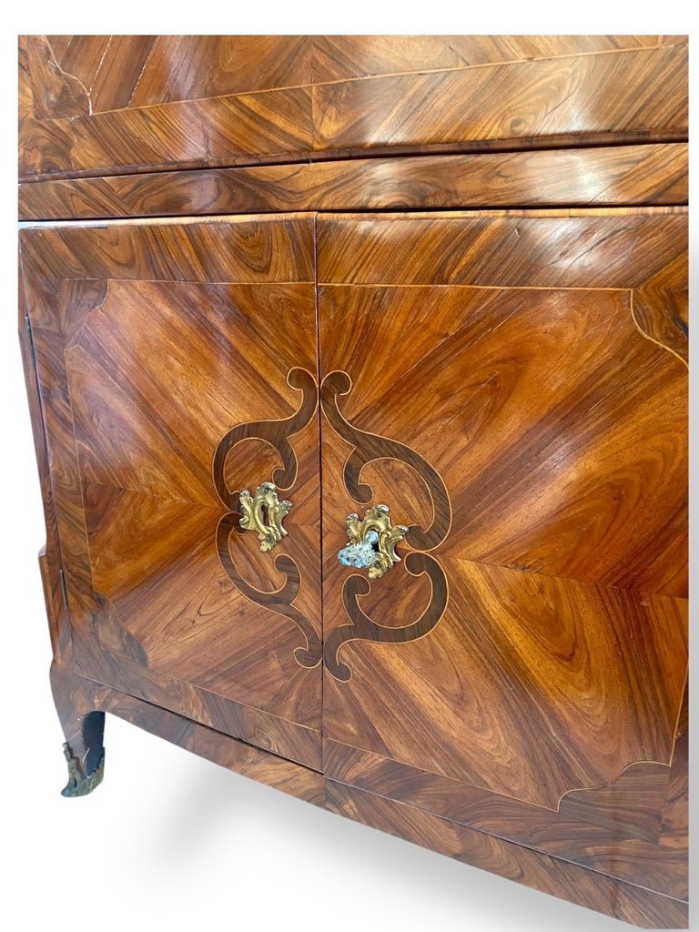 Louis XV Period Marquetry Secretary From The Mid-18th Century-photo-8