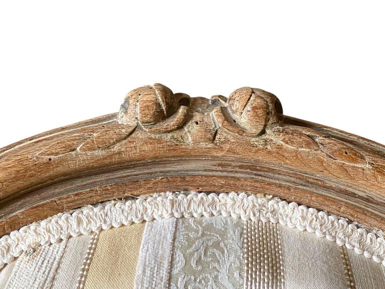 Paire de fauteuils cabriolets médaillons d'époque Louis XVI - XVIIIe - France-photo-2