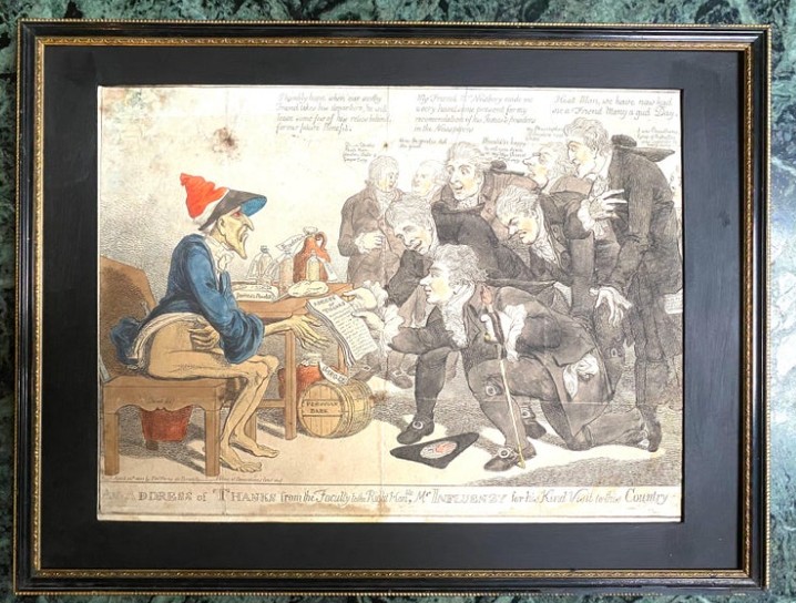 James Gillray – A Dress Of “thanks” From The Faculty…- 1803 - Edition Humphrey -photo-3