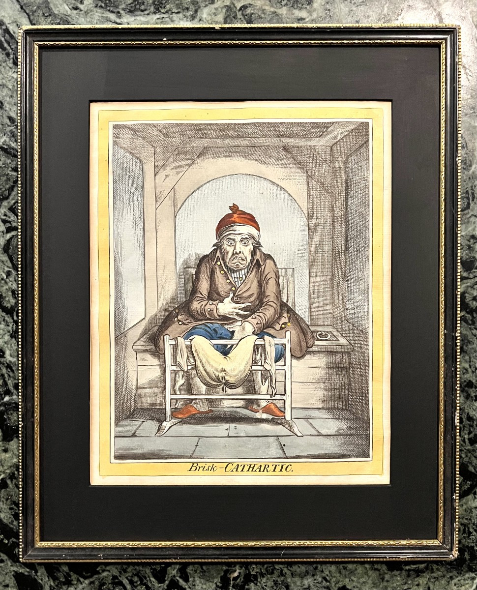 James GILLRAY - Brisk Cathartic - Hand-colored etching — Humphrey Edition 1804-photo-2