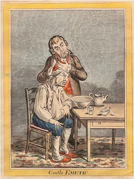 James Gillray – Gentle Emetic – Hand-colored Etching – Humphrey Edition -photo-4