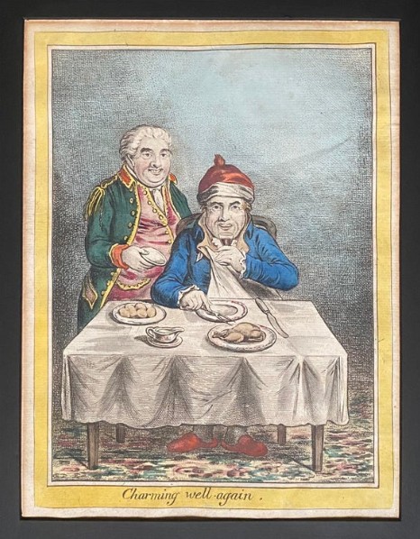 James GILLRAY - Charming-well again - Humphrey Edition 1804 eau-forte coloriée à la main
