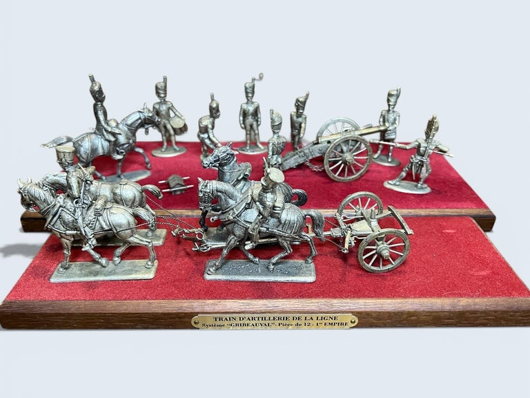 Collection de Soldats de plomb MHSP - miniature historique - Le canon Gribeauval - 2 scènes