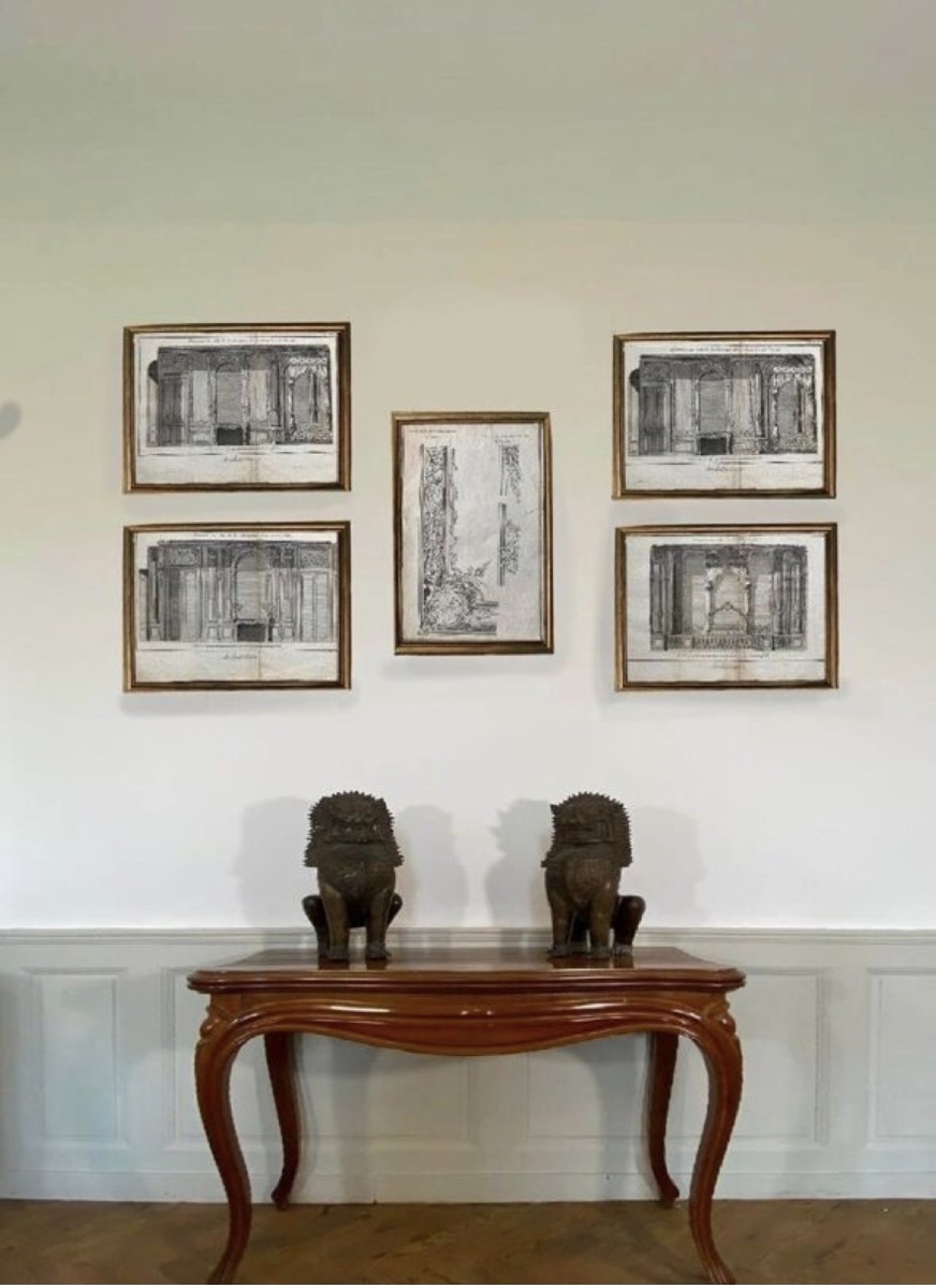 Jacques Renaud Bernard, Set Of 5 Architectural Engravings, 18th Century-photo-2