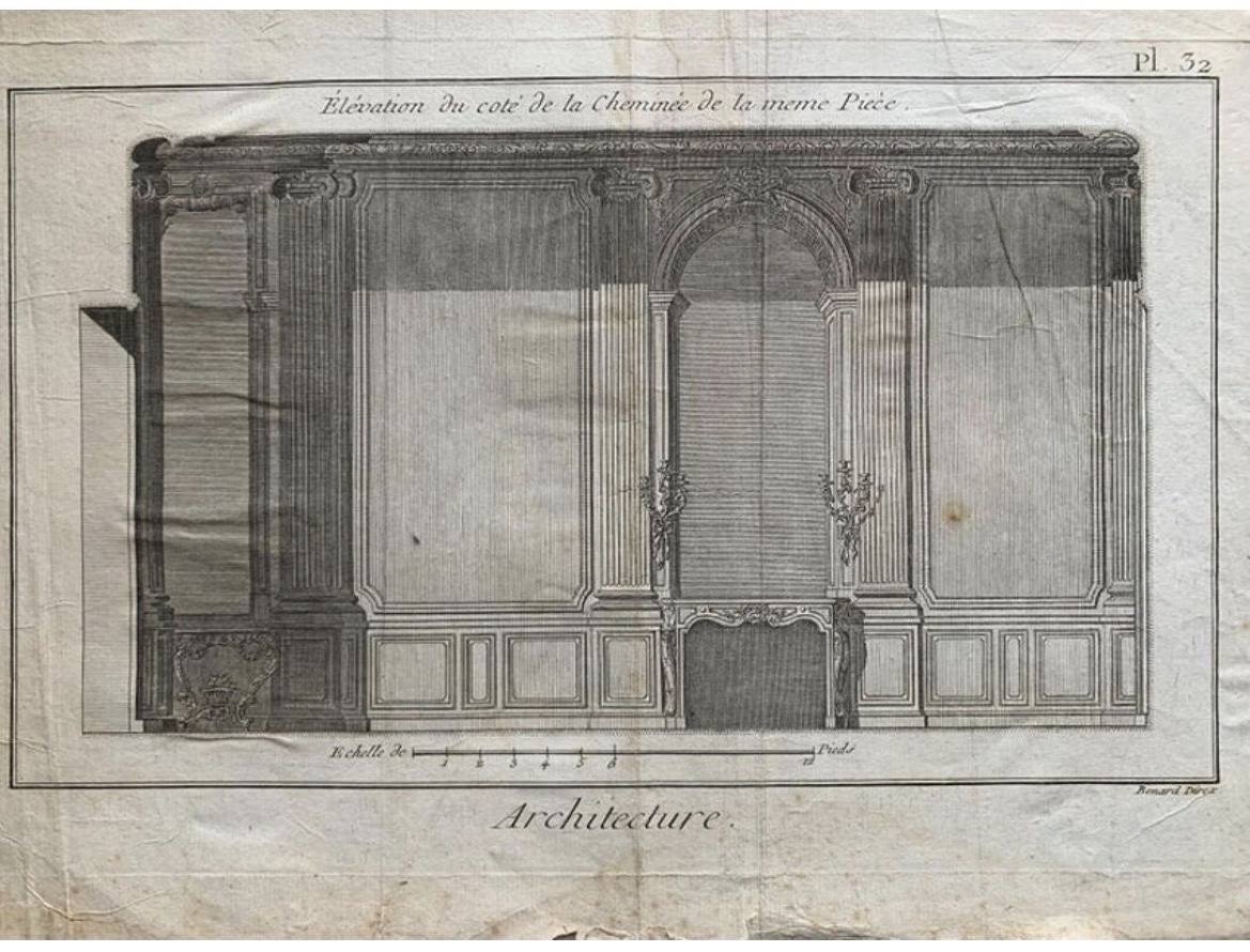 Jacques Renaud Bernard, Set Of 5 Architectural Engravings, 18th Century-photo-3