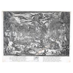"the Temptation Of Saint Antoine" 17th Century Engraving After Jacques Callot