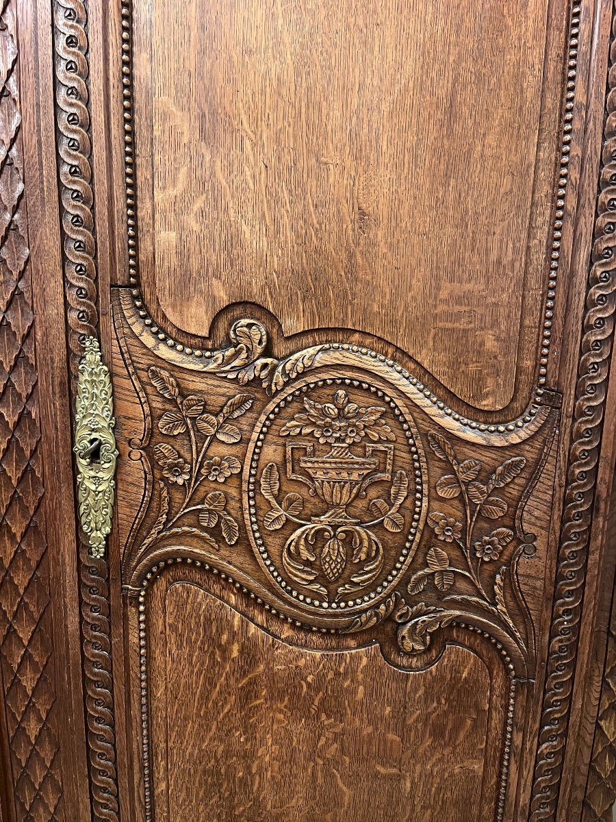 Louis XV Wedding Cabinet - 19th Century -photo-1