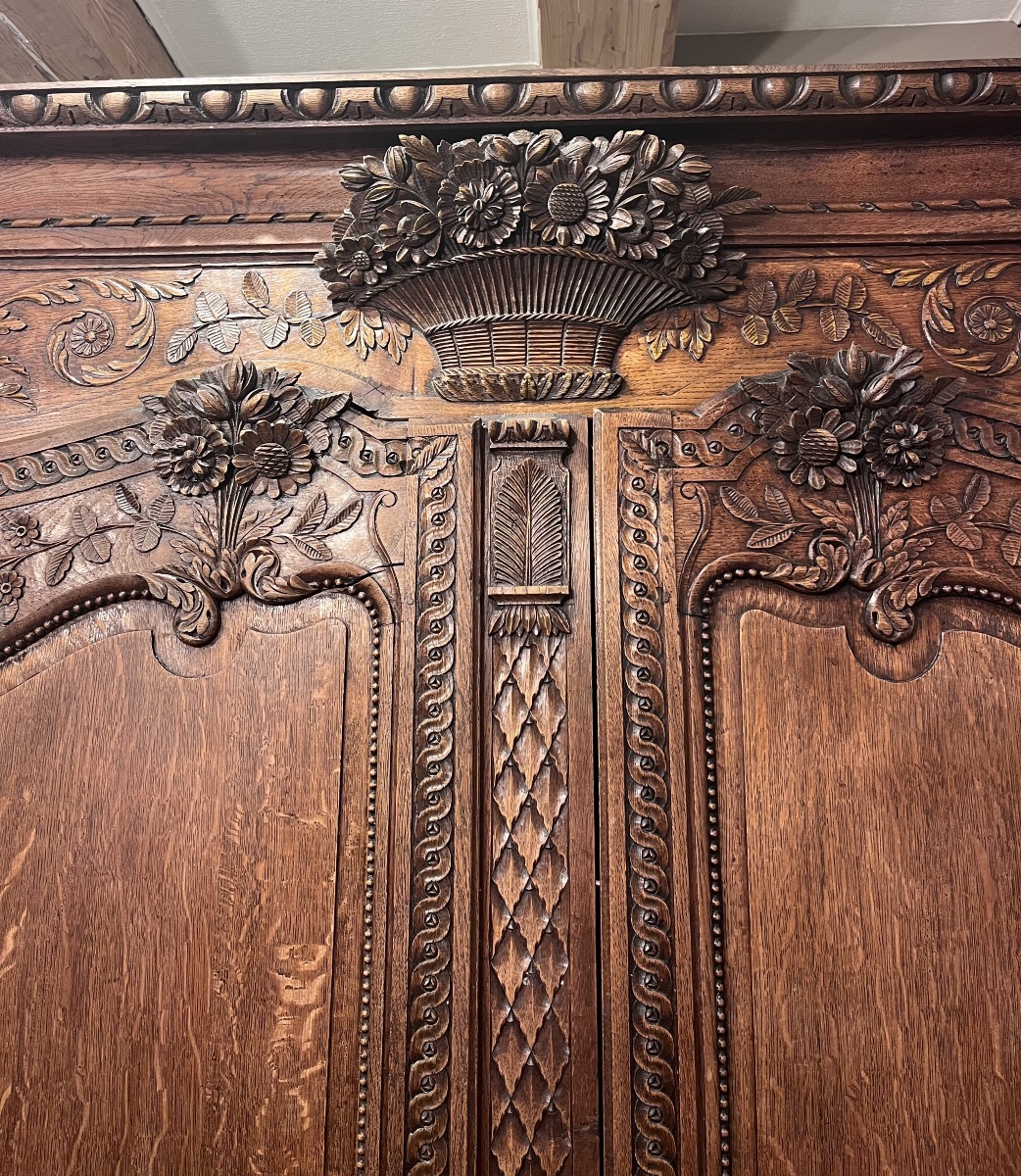 Louis XV Wedding Cabinet - 19th Century -photo-2