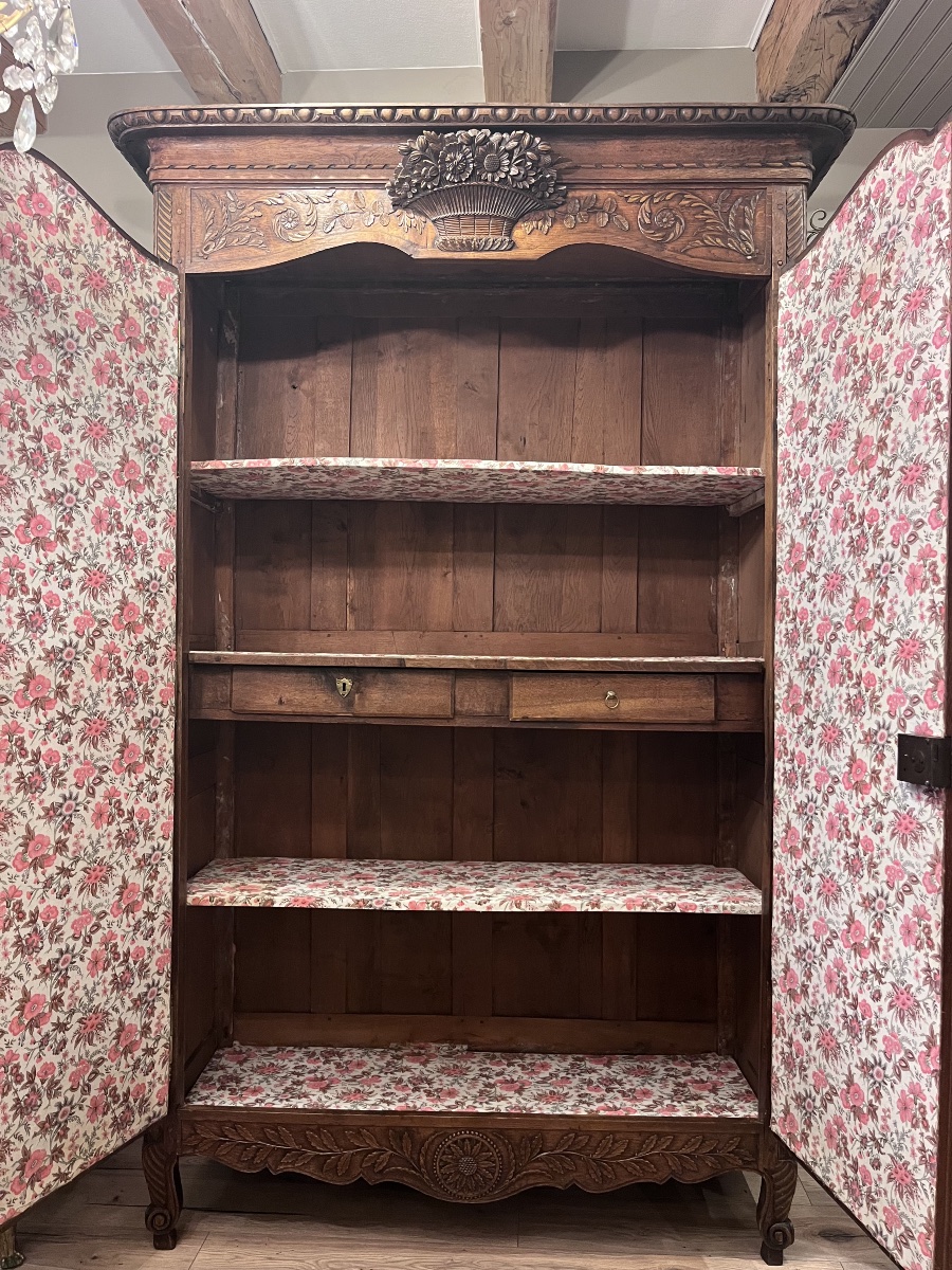 Louis XV Wedding Cabinet - 19th Century -photo-5