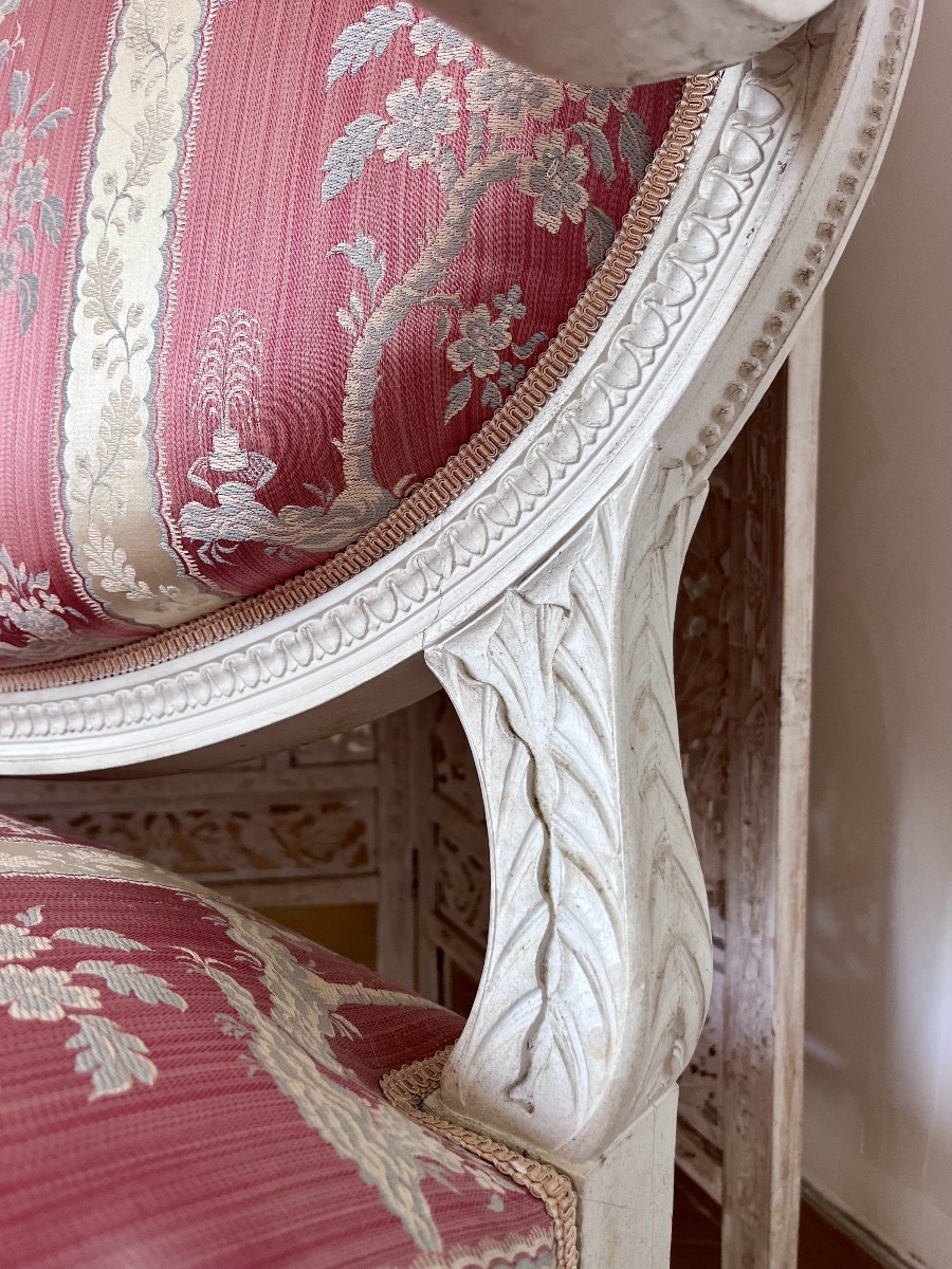 Banquette Style Louis XVI - Époque Napoléon III -photo-4