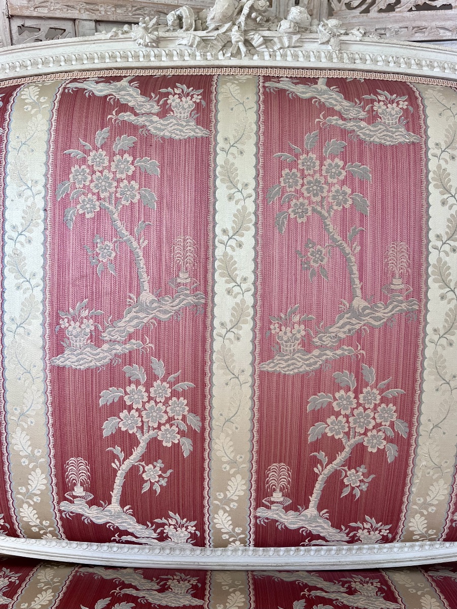 Banquette Style Louis XVI - Époque Napoléon III -photo-6