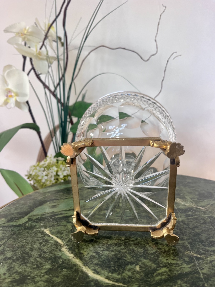 Drageoir En Cristal Taillé - Époque XIXème Siècle-photo-3