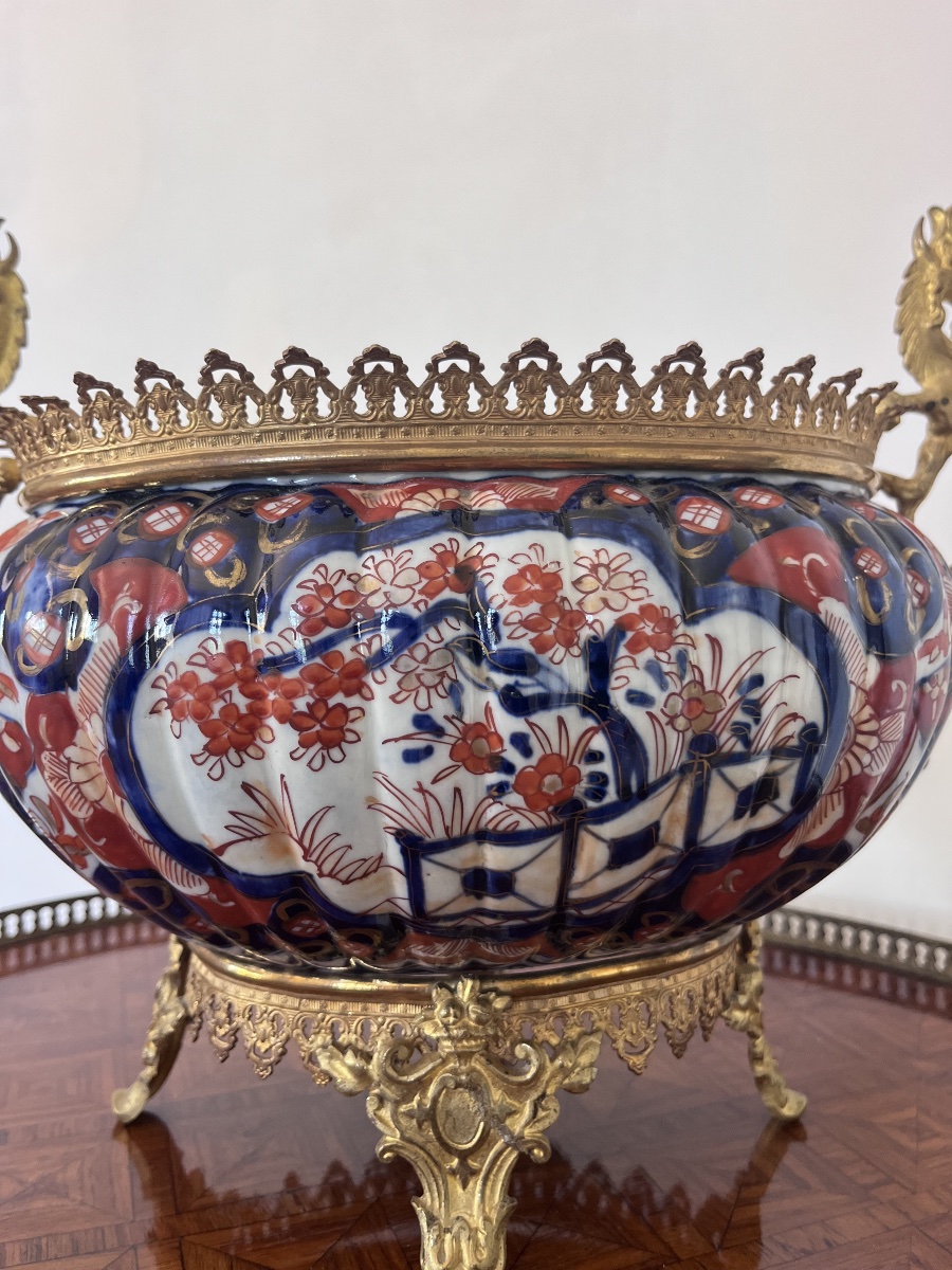Coupe En Porcelaine Imari - XIXème -photo-3